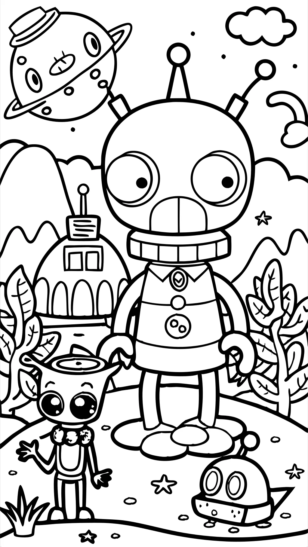 invader zim coloring pages